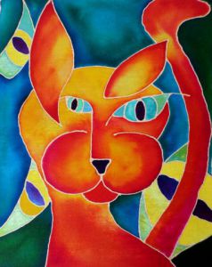 Voir le détail de cette oeuvre: Psychedelic Cat Serie: I See You Cat